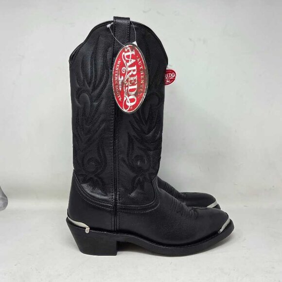 Men's 9 Laredo McComb round toe cowboy western boots in black 12621